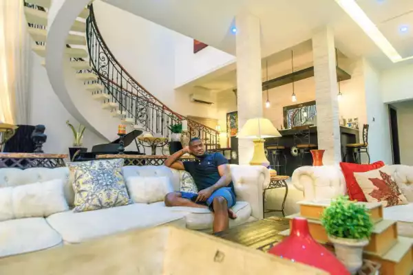 Peter Okoye Flaunts The Beautiful Interior Of His Sitting Room